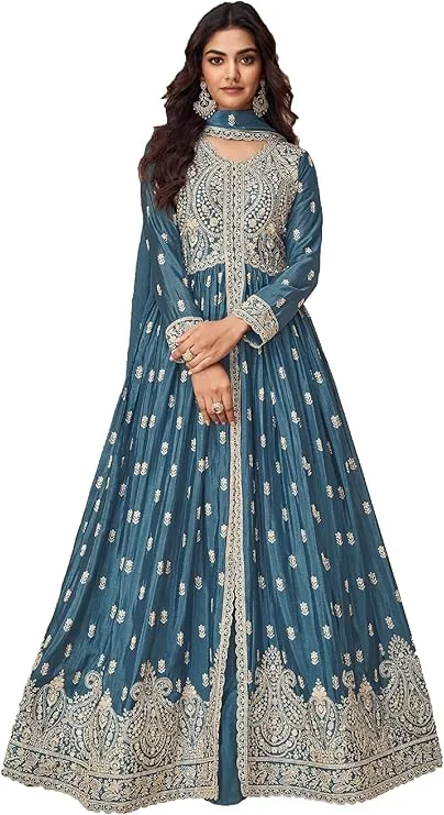 Blue Dress for Muslim Wedding - Blue Elegance