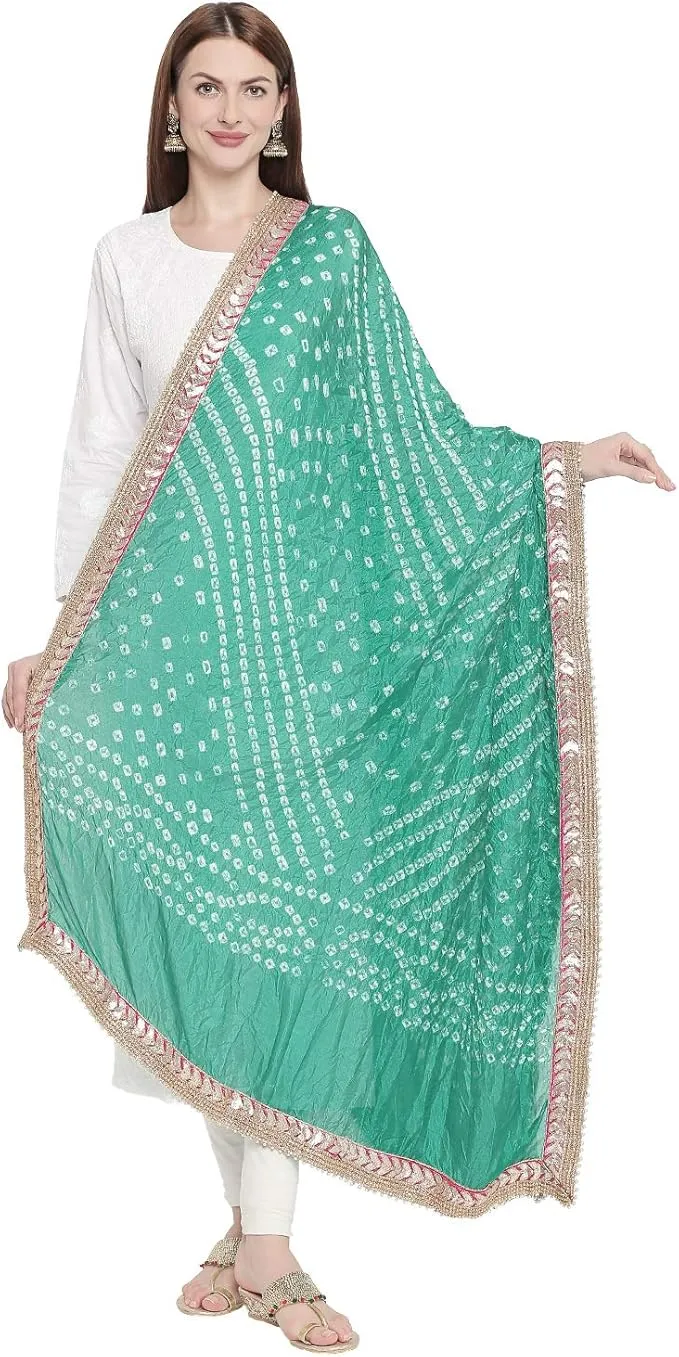 Jade Green Silk Bridal Dupatta from Amazon with intricate patterns and designs, perfect for diverse wearing styles.