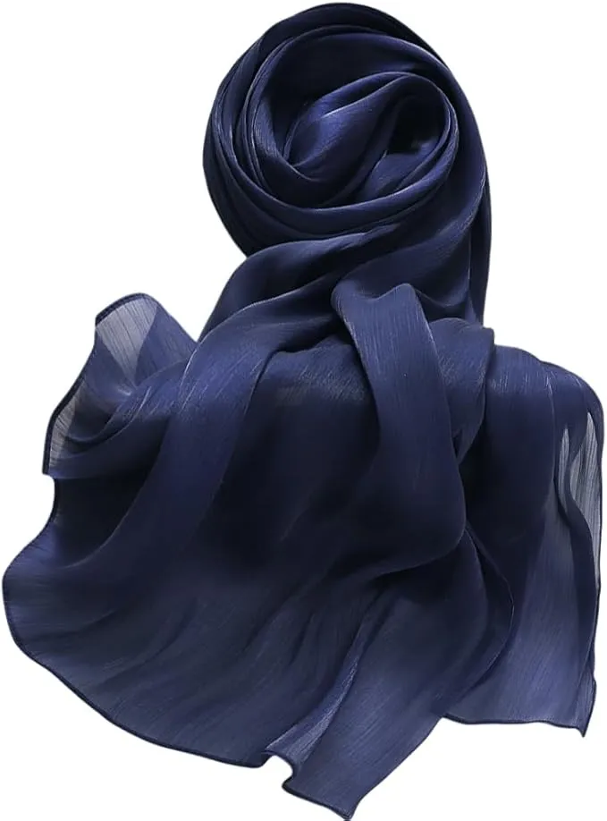 Navy Blue Hijab - Blue Modern