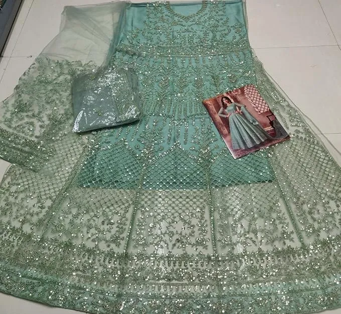 Dress for Blue Muslim Wedding