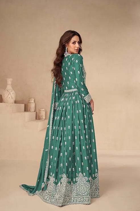 Green Dress for Muslim Wedding