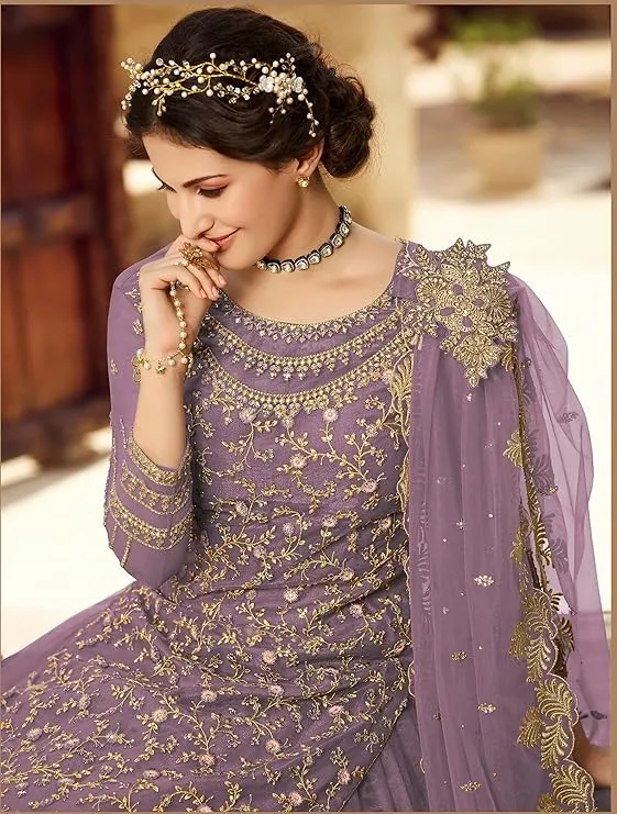 Lavender Sharara Suit