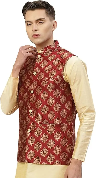 Collection: Gold and Red Islamic Groom Dress