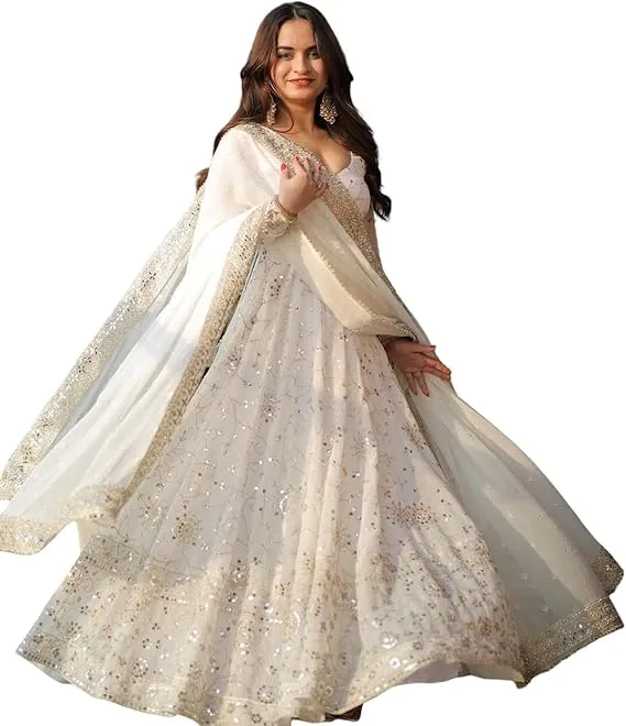 Muslim Wedding Dress White - White Elegant