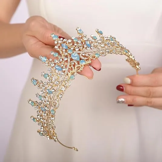 Blue Bridal Crown