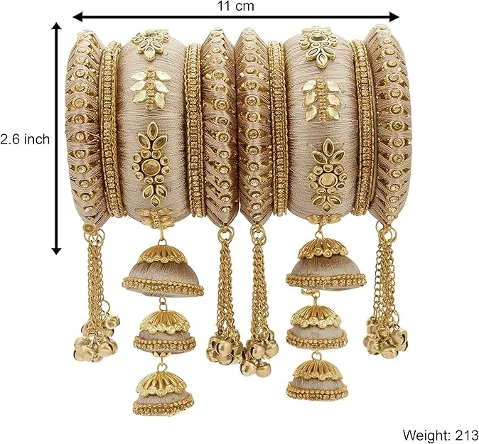 Bridal Champagne Bangles - Champagne Modern