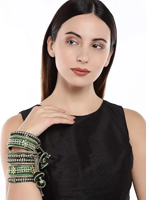 Green Bridal Bangles - Green Elegant