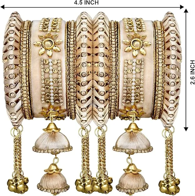 Muslim Bangles in Bridal Champagne - Champagne Elegant