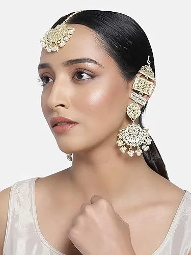 Muslim Wedding Earrings - Silver Elegant