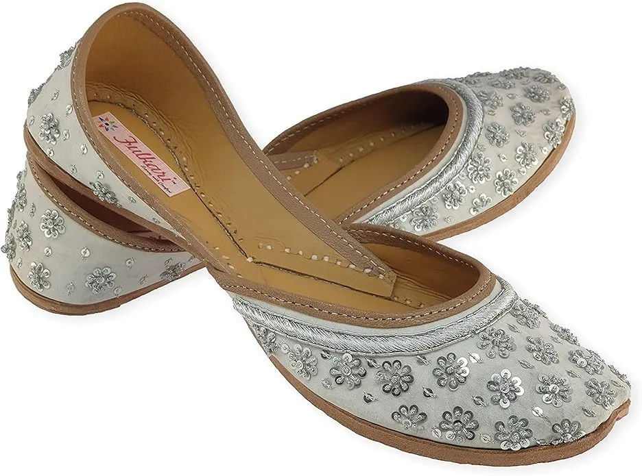 Silver Muslim Bridal Shoes